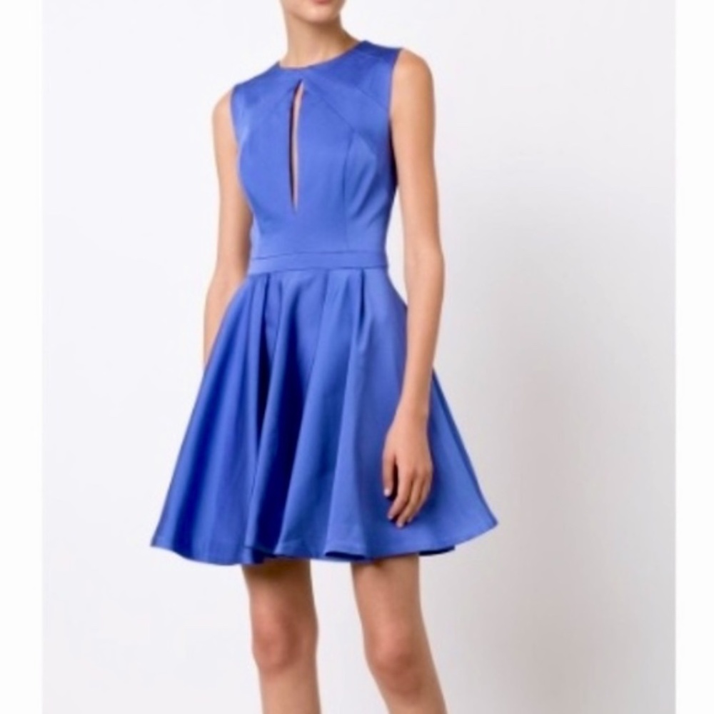 NWT Zac Posen Rosalie Cut Out Dress Blue 8